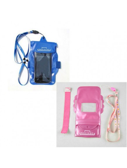 WA1898 - Sarung Gantungan Hp Anti Air & Anti Hujan Waterproof (Pink)